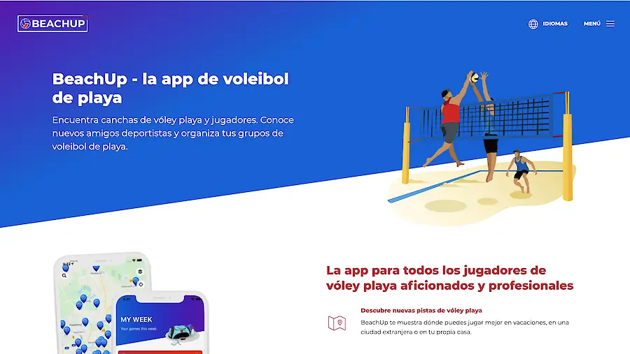 Web de Beachup