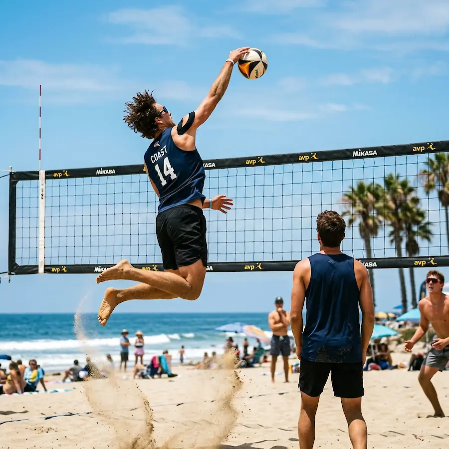 Beachvolleyball Action