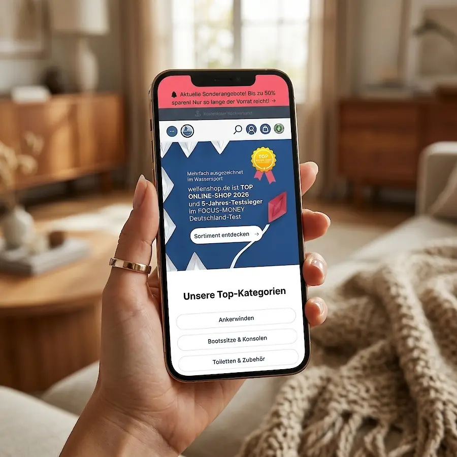 Optimierte Mobile Journey: Datenbasierte A/B-Tests für ein reibungsloses Einkaufserlebnis.