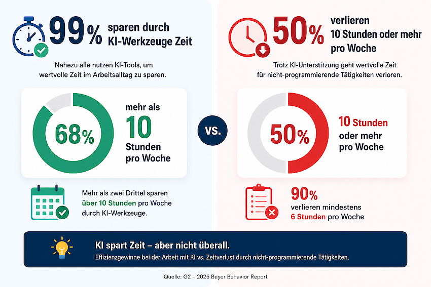 KI spart Zeit, aber nicht &uuml;berall